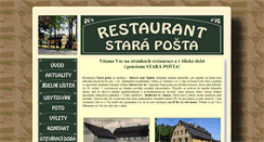 Desktop Screenshot of becov-staraposta.cz