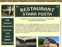 Tablet Screenshot of becov-staraposta.cz